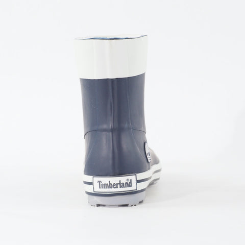 Junior Timberland 6 Inch Rainboot 81723 Navy Rubber Slip On Wellington Boots