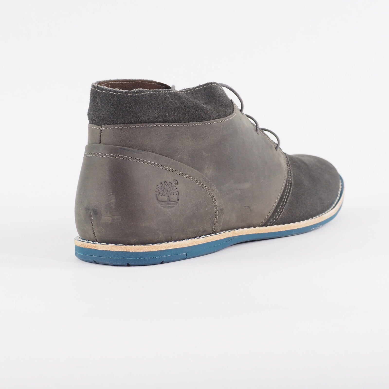 Mens Timberland EK Revenia Chukka 9737B Grey Leather Lace Casual Walking Boots