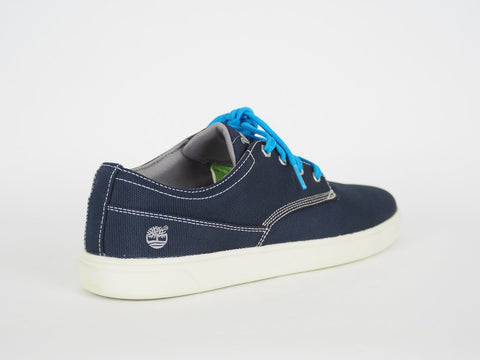Mens Timberland EK Madbury Ox 6758A Fabric Navy Blue Casual Lace Up Low Trainers