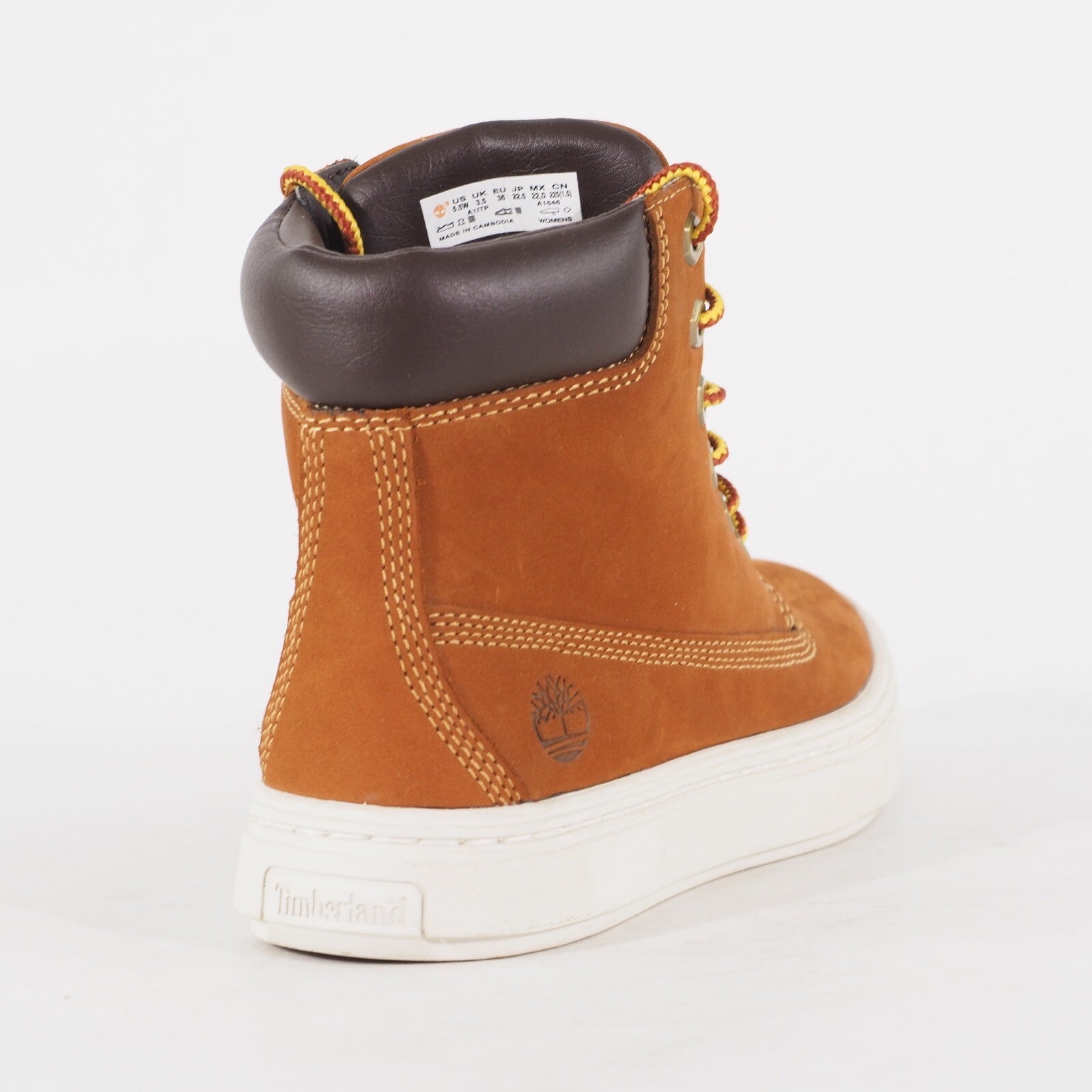 Womens Timberland Premium 6 Inch A1ITP Tan Leather Lace Casual Walking Boots
