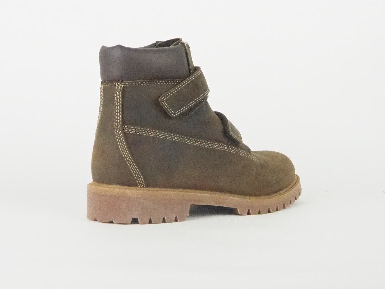 Juniors Timberland Authentic 6 Inch 80906 Brown Leather Strap Boots