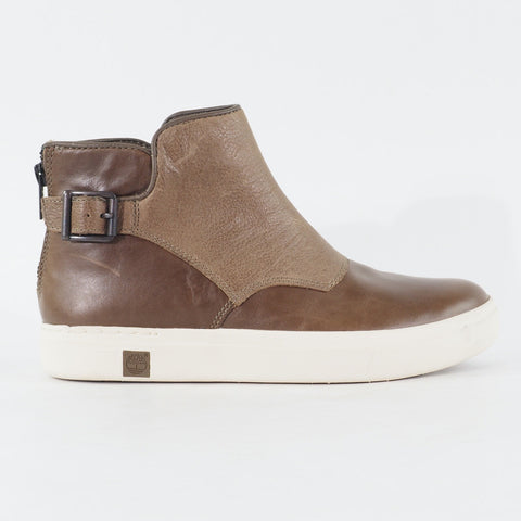Womens Timberland Amherst A1I34 Dark Brown Leather Zip Up Casual Ankle Boots