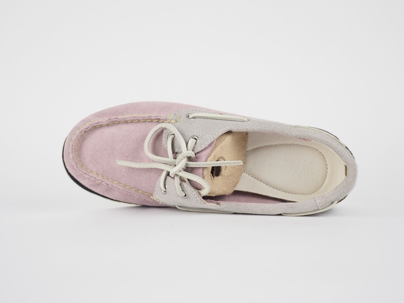 Womens Timberland EK Classic 2 Eye 8862R Pale Pink Leather Casual Boat Shoes
