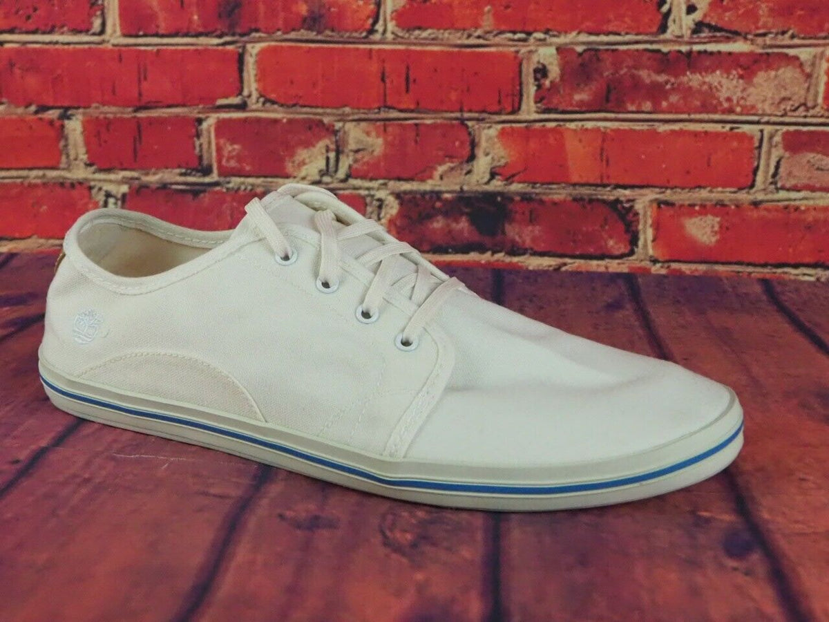 Mens Timberland Earthkeepers Cascobay OX 5644R  White Canvas Casual Trainers