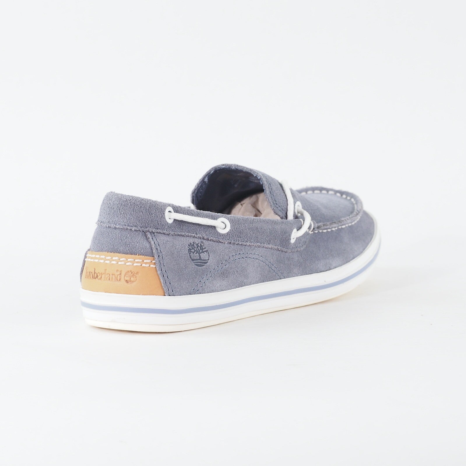 Mens Timberland EK Cabcoby 9808A Slate Grey Leather Lace Up Casual Loafer Shoes