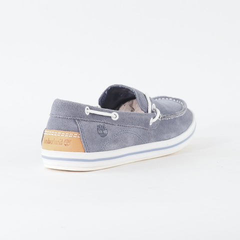 Mens Timberland EK Cabcoby 9808A Slate Grey Leather Lace Up Casual Loafer Shoes