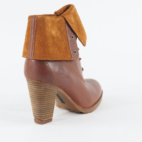 Womens Timberland 8621A Stratham Heights Waterproof Tan Casual Folded Boots