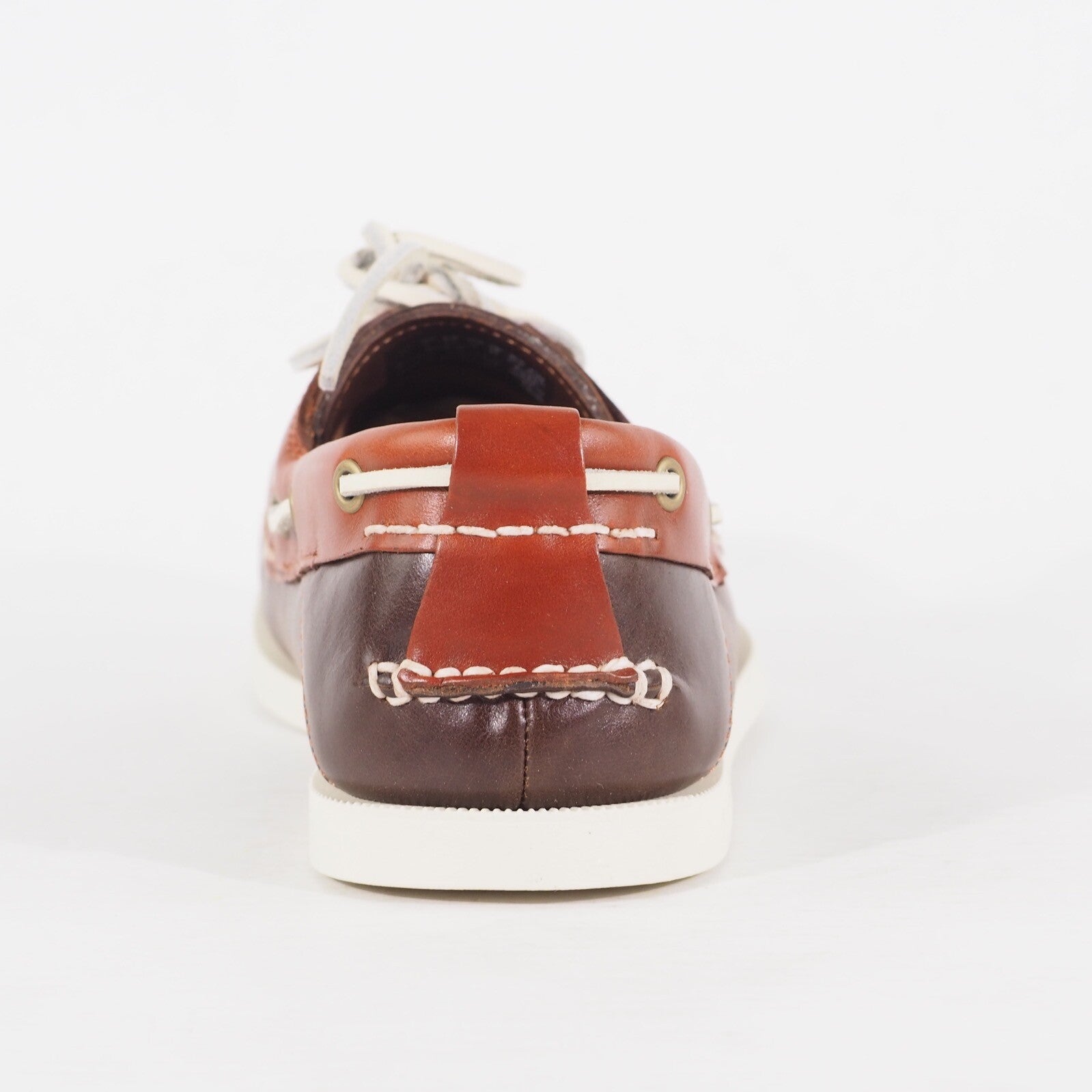 Mens Timberland Heritage CW 2 Eye A13HP Brown Leather Casual Lace Up Boat Shoes