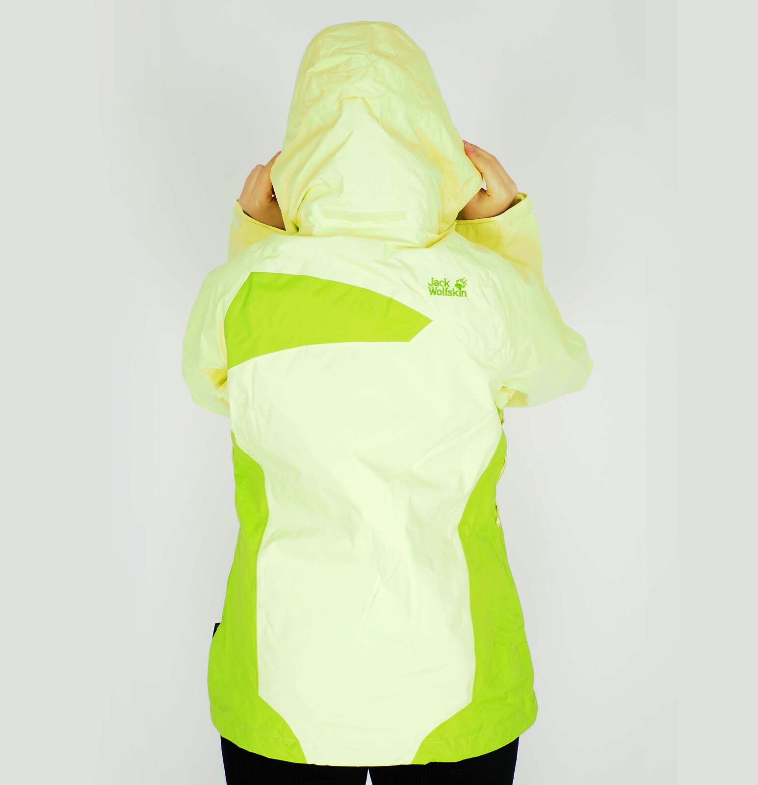 Womens Jack Wolfskin 5006521 Lemonade Yellow / Green Zip Up Warm Hiking Jacket