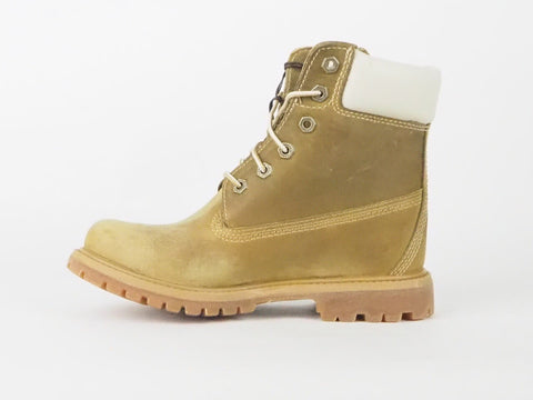 Womens Timberland 6 Inch Premium Internal Wedge 8229A Brown Leather Boots