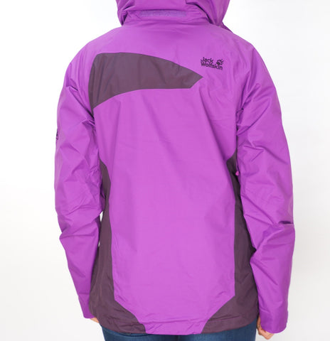 Womens Jack Wolfskin 5006521 Hyacinth Zip Up Warm Hooded Hiking Jacket