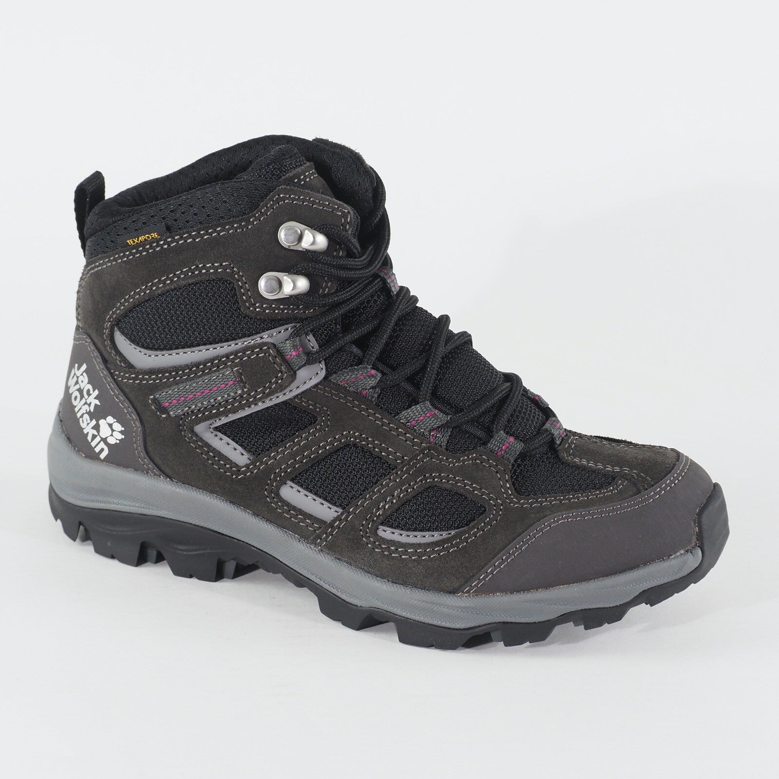 Womens Jack Wolfskin Vojo3 Texapore Grey Leather Hiking Walking Waterproof Boots