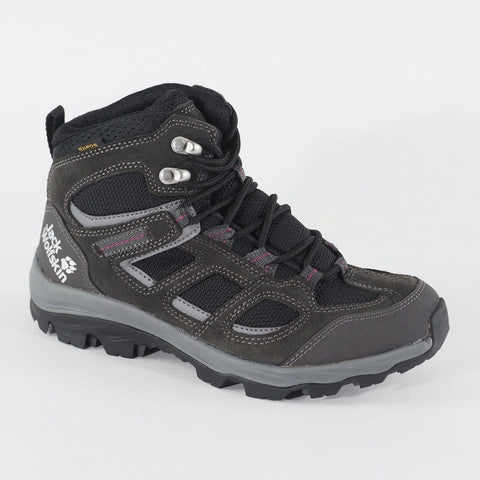 Womens Jack Wolfskin Vojo3 Texapore Grey Leather Hiking Walking Waterproof Boots