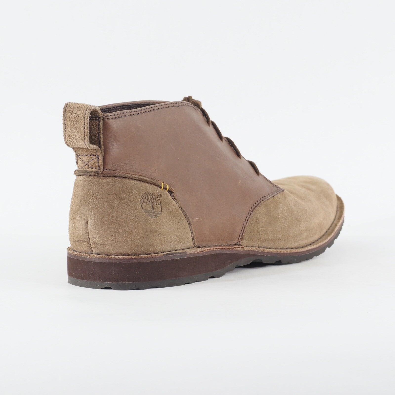 Mens Timberland EK Desert 74164 Medium Brown Leather Lace Up Smart Casual Boots