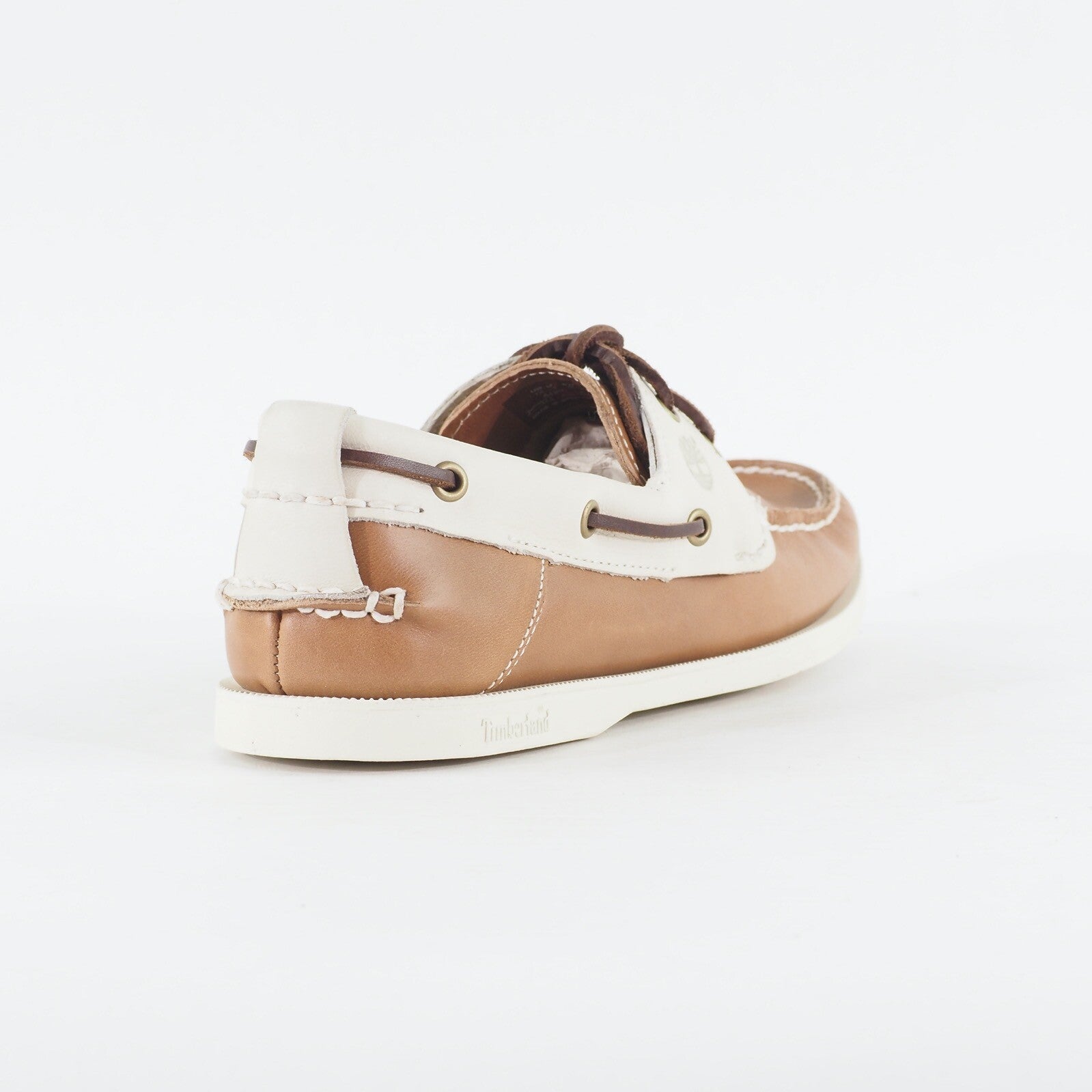 Mens Timberland Heritage 2 Eye Boat A13IC Brown Leather Lace Casual Boat Shoes