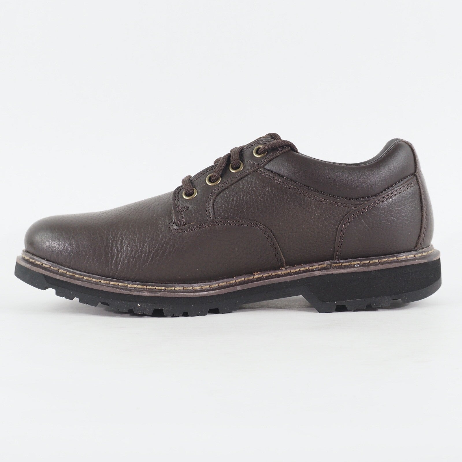 Mens Timberland Woodmont Oxford A1H6J Dark Brown Leather Lace Up Casual Shoes