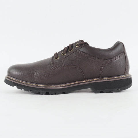 Mens Timberland Woodmont Oxford A1H6J Dark Brown Leather Lace Up Casual Shoes