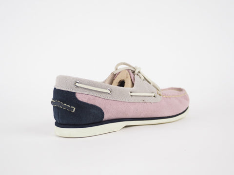 Womens Timberland EK Classic 2 Eye 8862R Pale Pink Leather Casual Boat Shoes