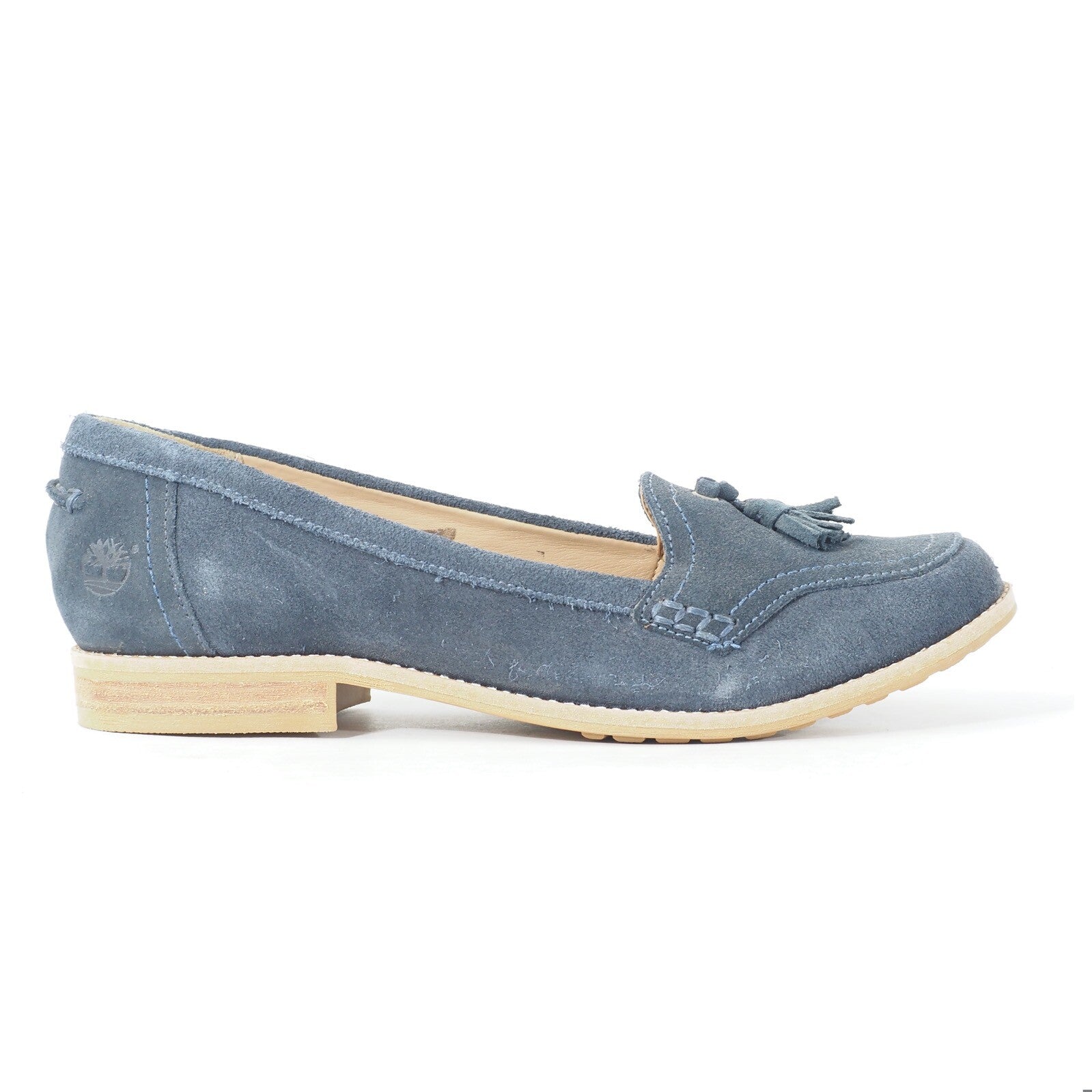 Womens Timberland Thayer RFD 8150R Navy Leather Slip On Casual Shoes