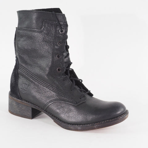 Womens Timberland Whittemore Mid Lace A12H3 Black Leather Casual Boots