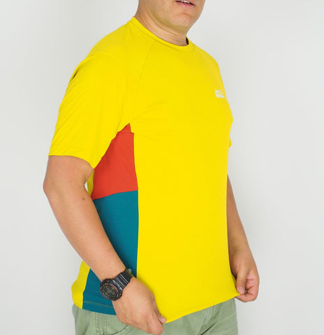 Mens Jack Wolfskin Pro 11 Hike 1807351 Dark Sulphur Active Short Sleeve T Shirt