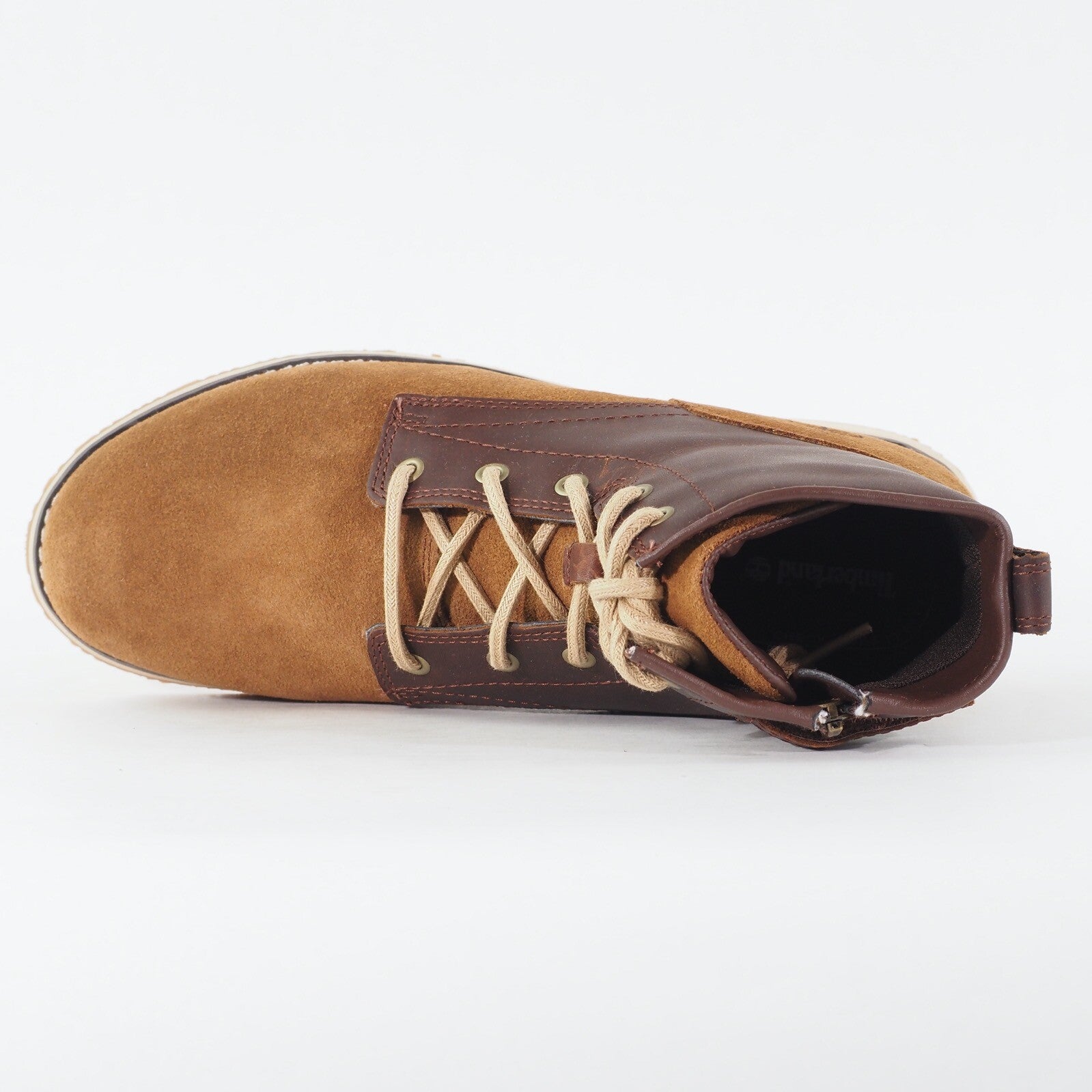 Juniors Timberland Newmarket A1CEP Wheat Brown Leather Lace Up Walking Boots