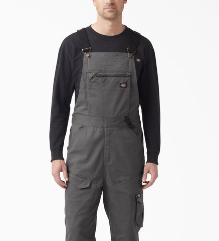 Mens Temp iQ Dickies 365 Tech Duck Bib Overalls Work Grey Trousers