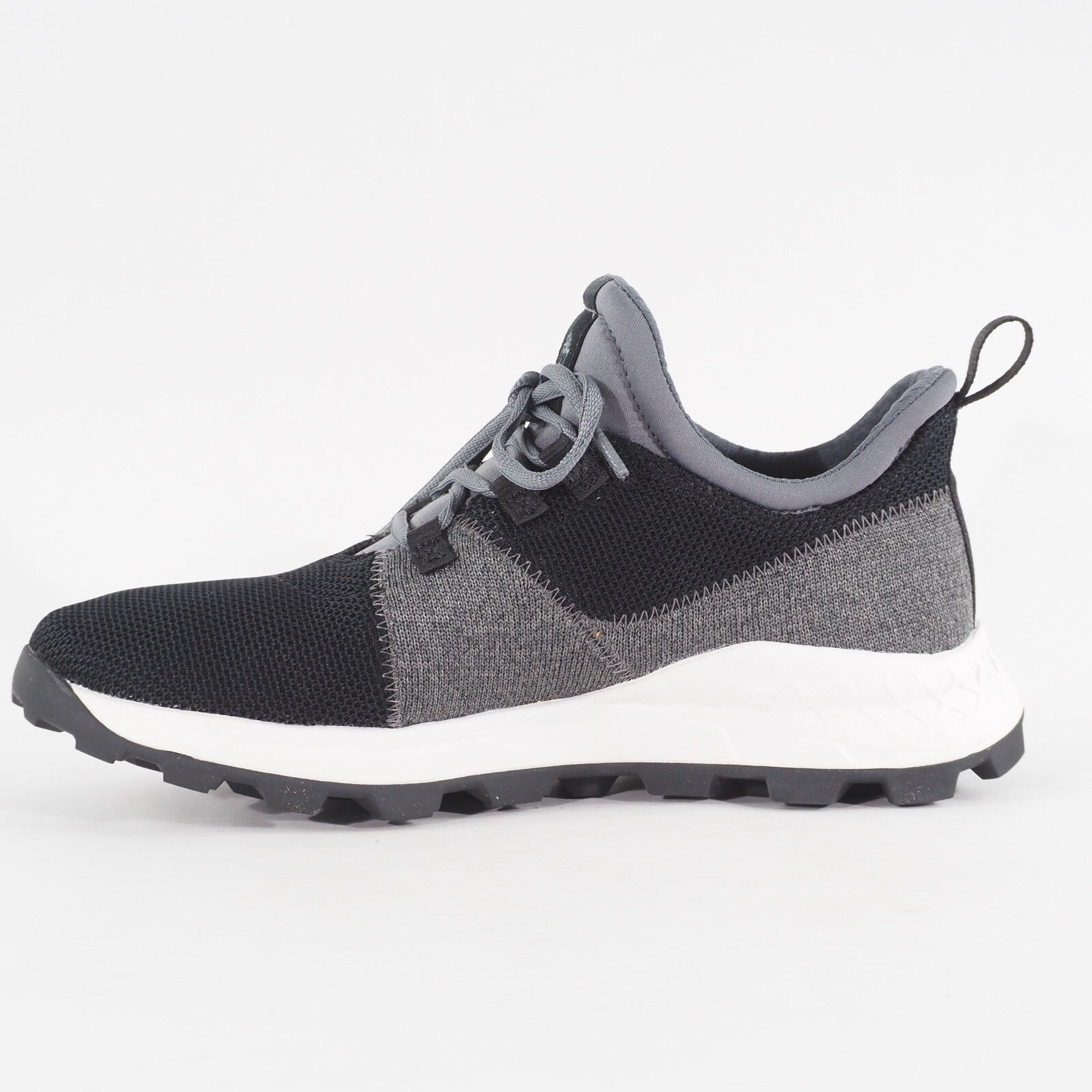 Mens Timberland Brooklyn Oxford A2HS2 Black Knit With Medium Grey Casual Trainer