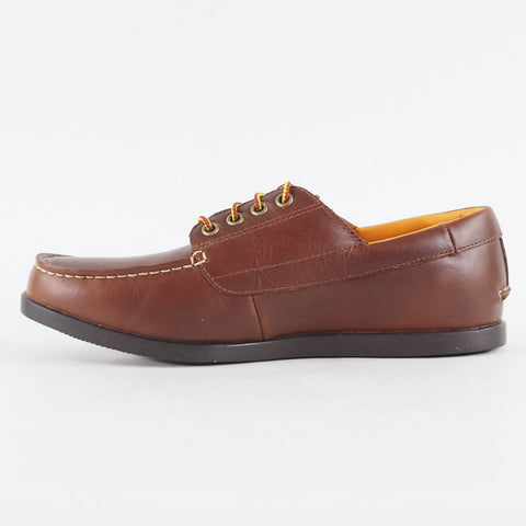 Mens Timberland Newmarket Campmoc 42547 Medium Brown Leather Laced Casual Shoes