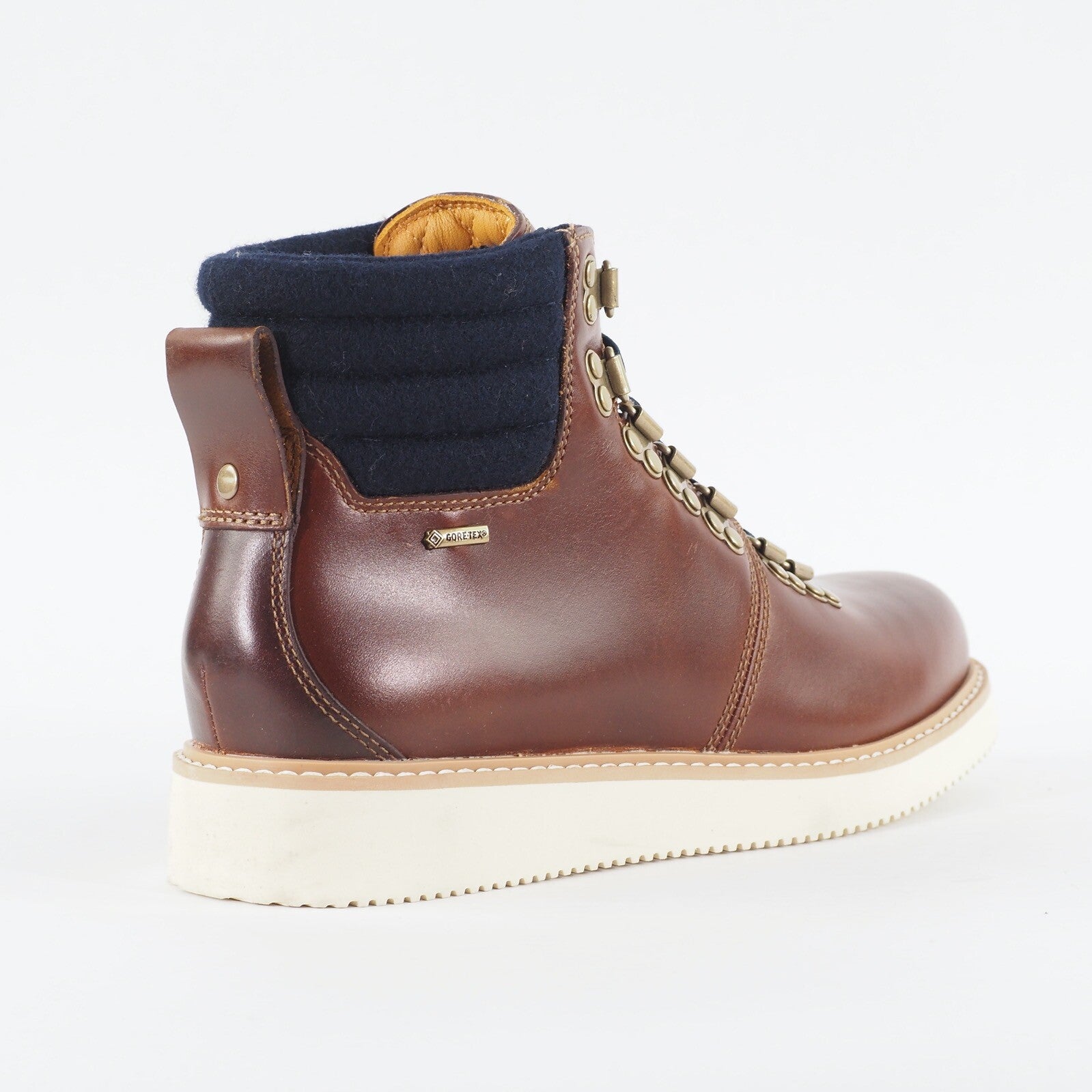 Mens Timberland Abington GTX 6621A Dark Brown Leather Lace Up Walking Boots