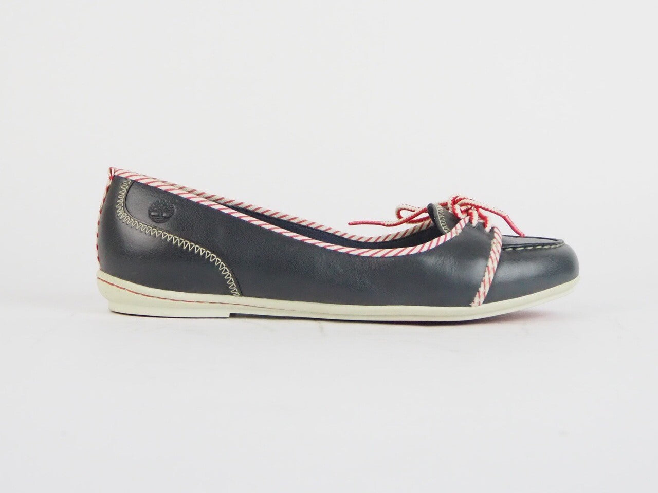 Womens Timberland Ek Belle Island 24647 Leather Lace Up Black Casual Loafers