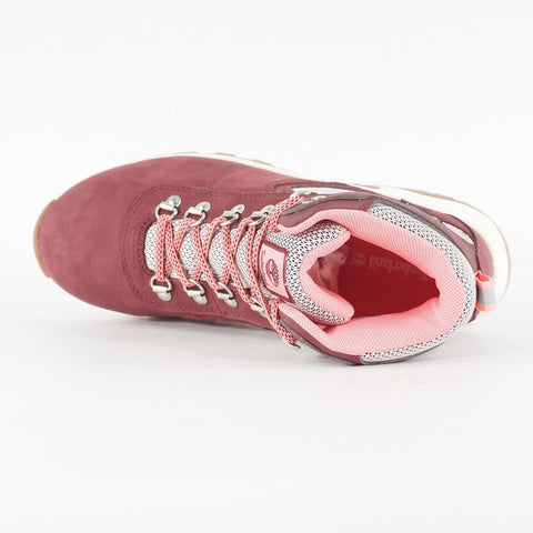 Womens Timberland MT Maddsen A2FC6 Burgundy Nubuck Waterproof Mid Hiker Boots