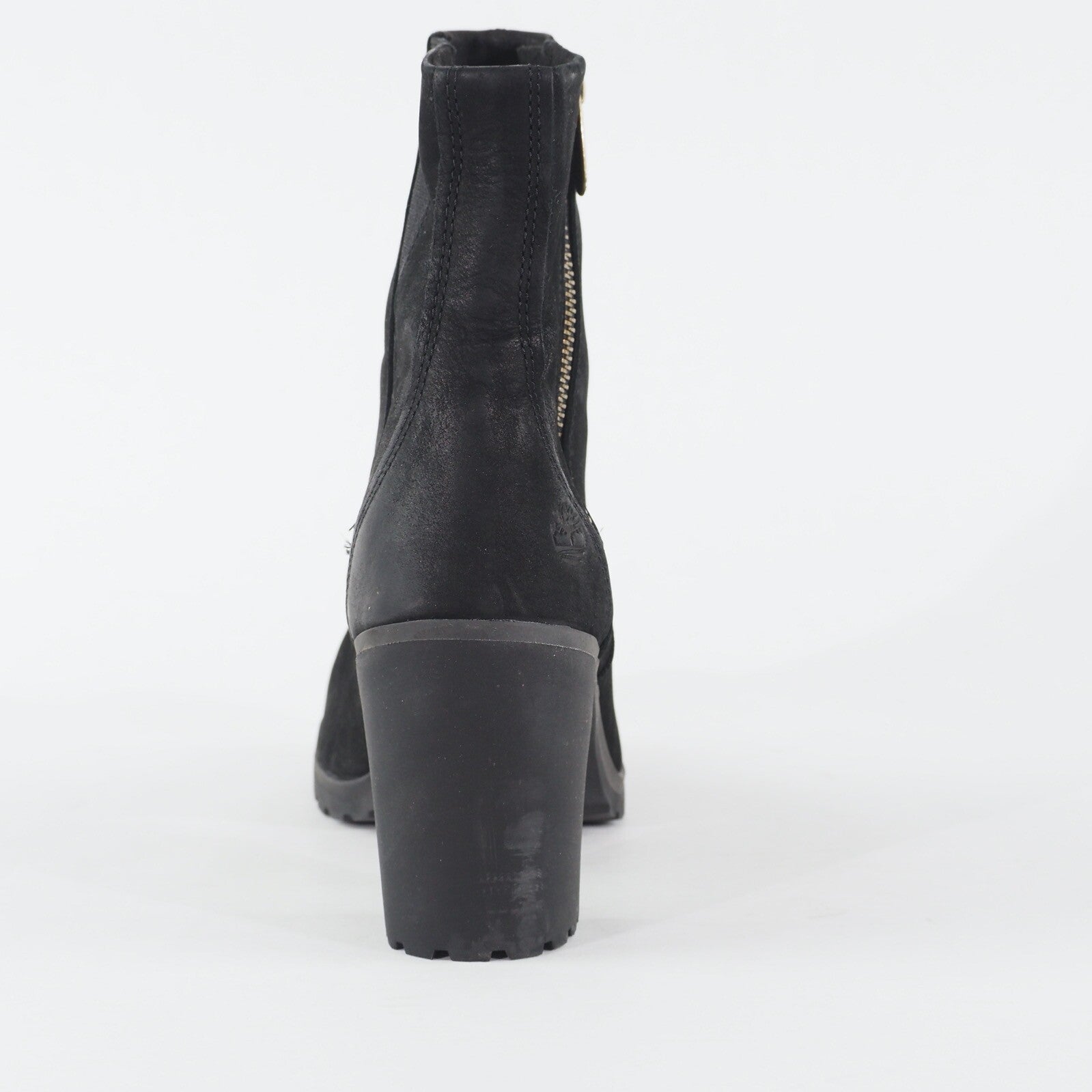 Womens Timberland Allington A22BA Black Leather Side Zip Up Casual Ankle Boots