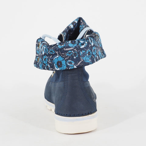 Womens Timberland Brookton Floral A19AZ Navy Leather Lace Casual Walking Boots