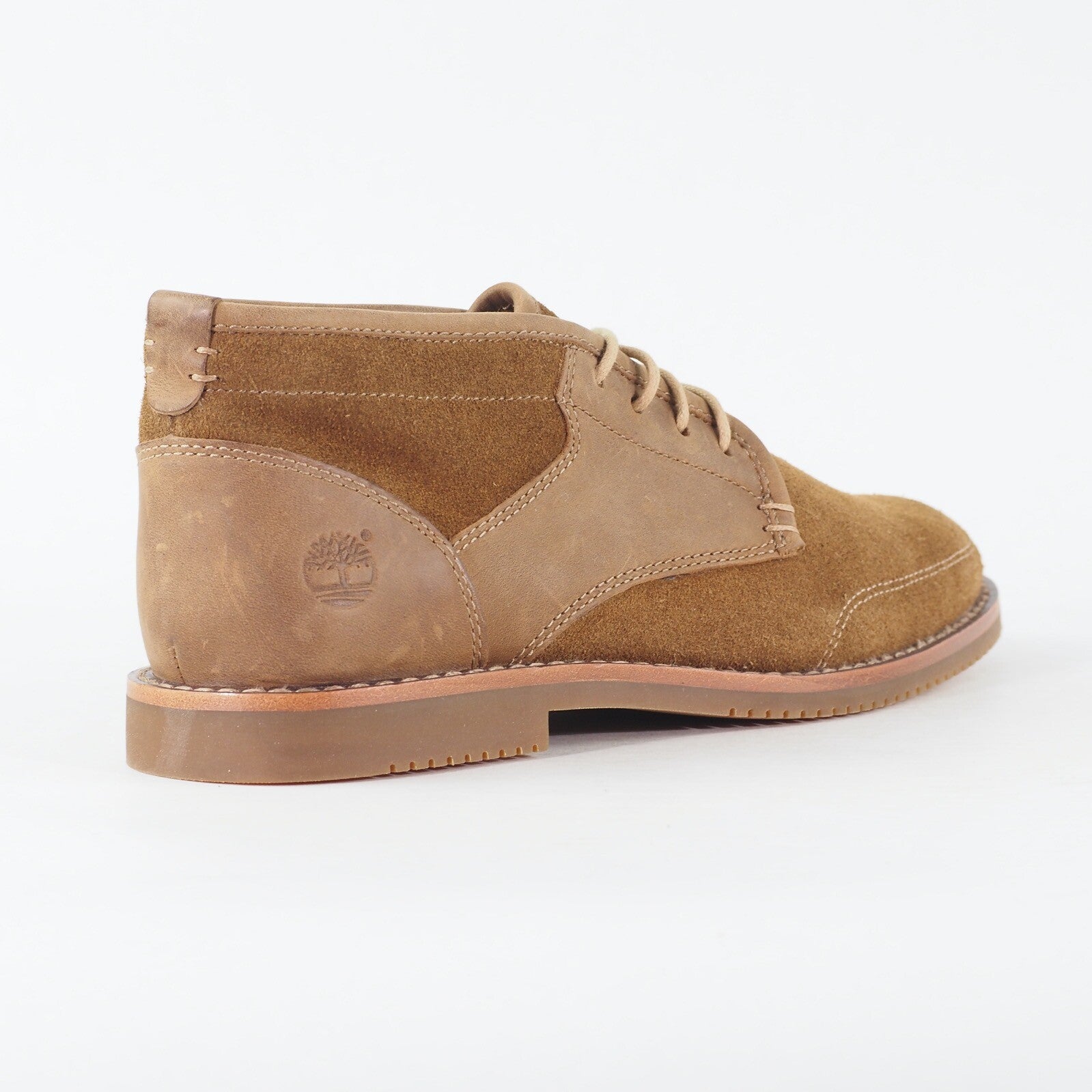 Mens Timberland Brooklyn Park A13MK Bronze Brown Leather Lace Up Chukka Boots