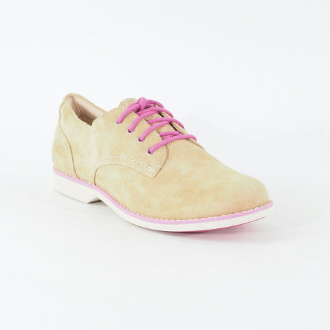 Womens Timberland EK Millway Ox 8817A Tan Leather Lace Up Low Top Casual Shoes