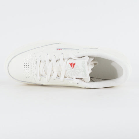 Womens Reebok Club C 85 HQ0947 White Leather Casual Lace Up Sports Trainers