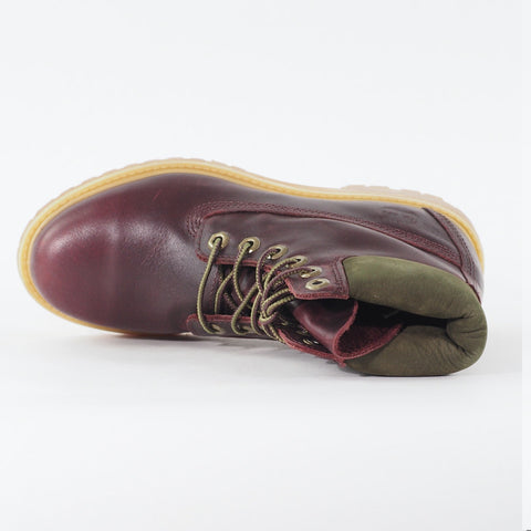 Womens Timberland Premium 6 Inch EK 8230A Dark Burgundy Lace Waterproof Boots