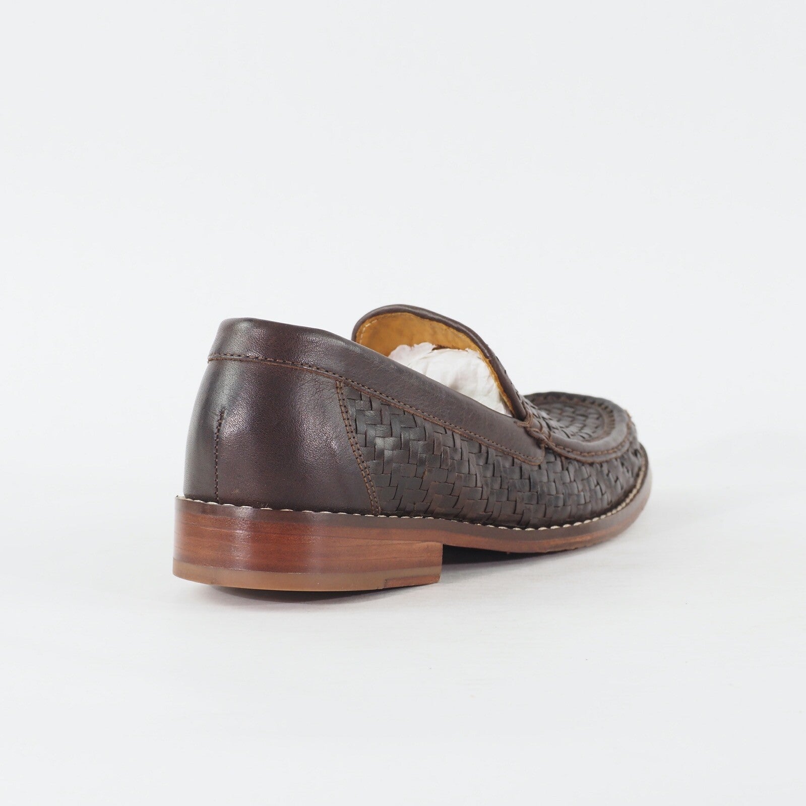 Mens Cole Haan Air Geneva Handsewn C07239 Dark Brown Leather Slip On Casual Shoe