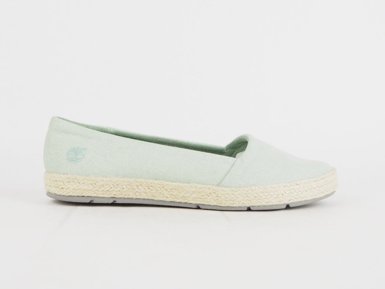 Womens Timberland Casco Bay Canvas A1AFE Mint Green Textile Canvas Shoes