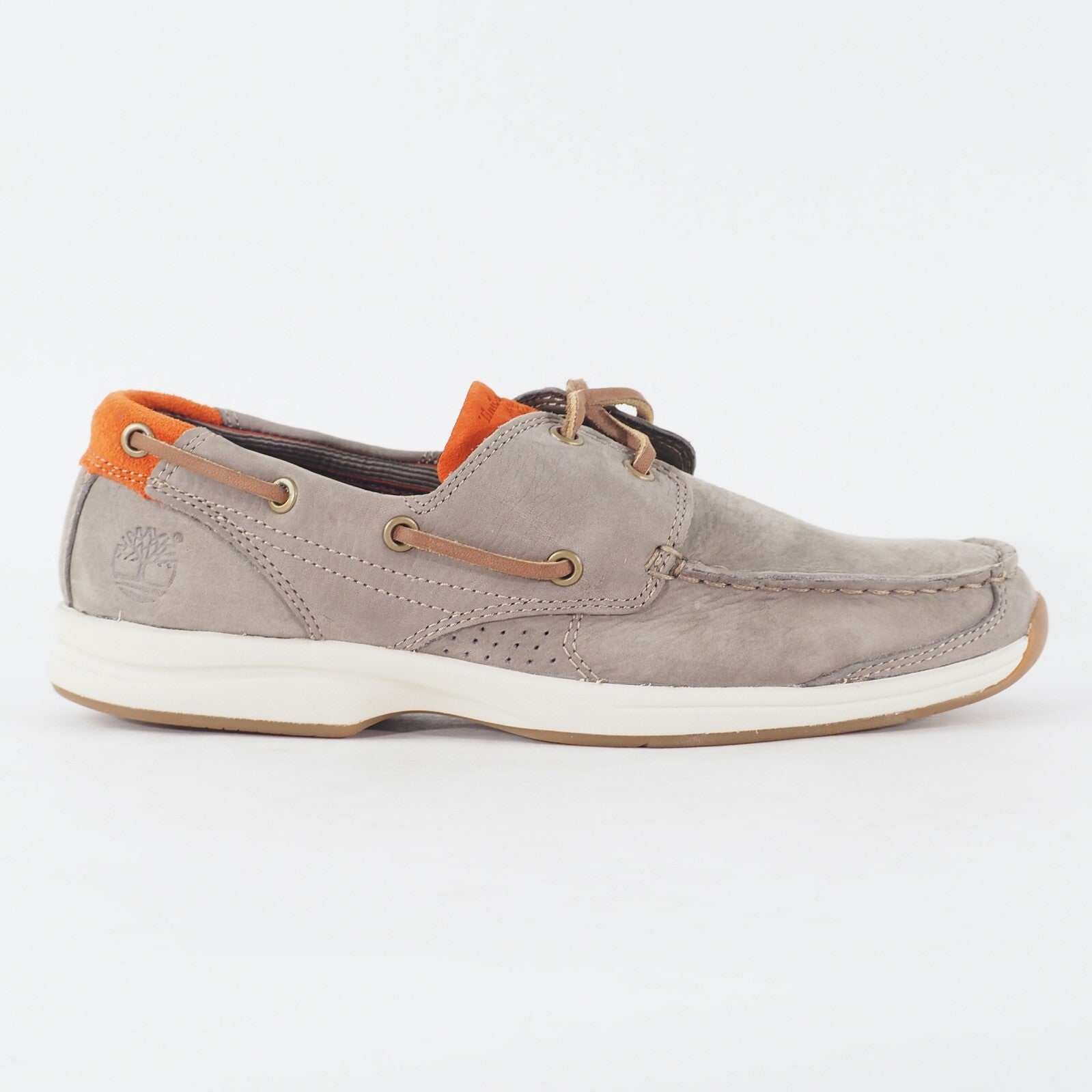 Mens Timberland EK Hulcoy 2 Eye 5324A Medium Grey Leather Lace Up Casual Shoes