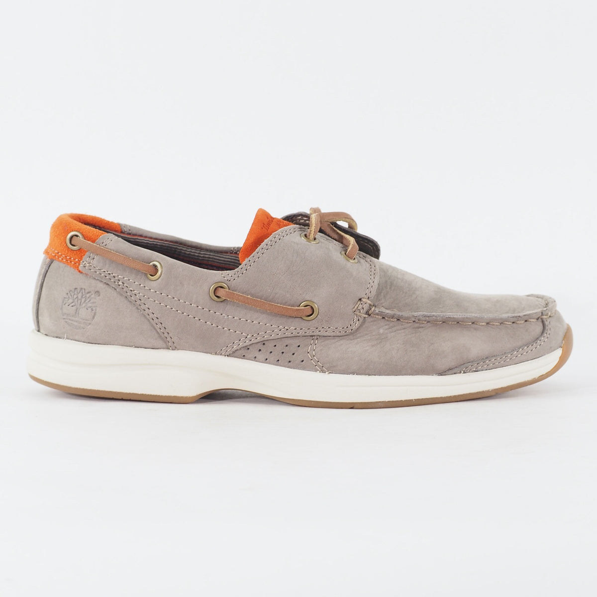 Mens Timberland EK Hulcoy 2 Eye 5324A Medium Grey Leather Lace Up Casual Shoes