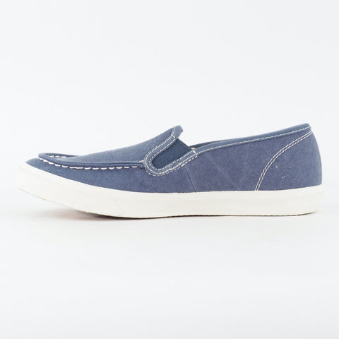 Mens Timberland Earthkeepers 9325B Navy Blue Canvas Slip On Casual Loafer Shoes