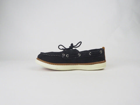 Mens Timberland Hookset Handcrafted Black 2 Eye A17PT Canvas Lace Up Boat Shoes