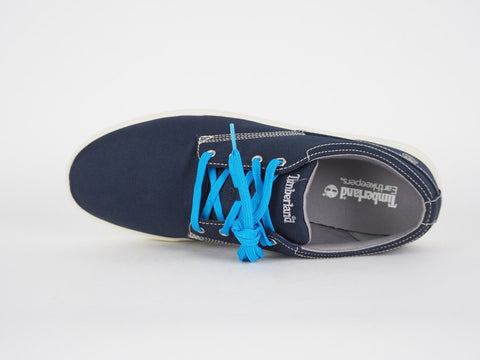 Mens Timberland EK Madbury Ox 6758A Fabric Navy Blue Casual Lace Up Low Trainers