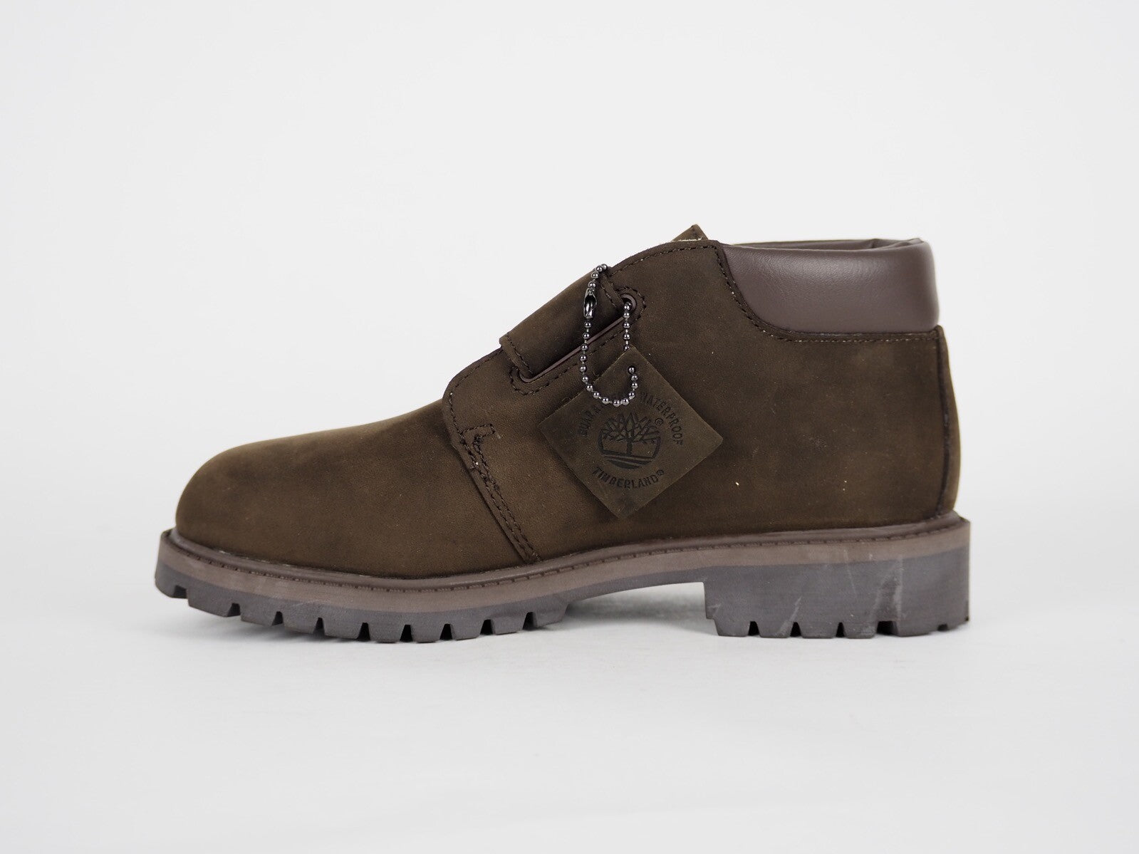 Boys Timberland H&L Chukka 12712 Brown Leather Strap Winter Waterproof Boots