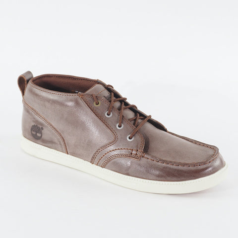 Mens Timberland Fulk LP A12PF Brown Leather Casual Walking Lace Up Chukka Boots