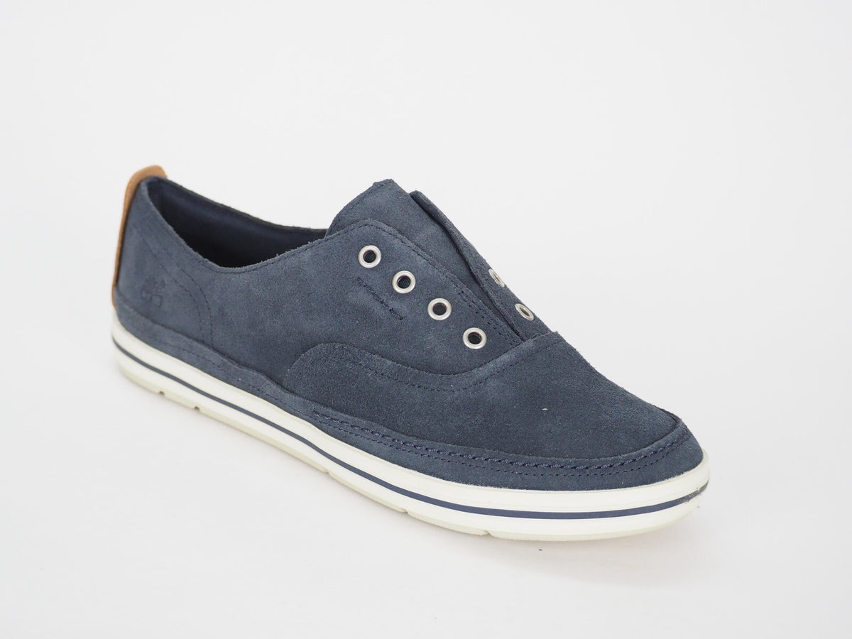 Womens Timberland Casco Bay 8843R Navy Blue Leather Laceless Light Casual Shoes