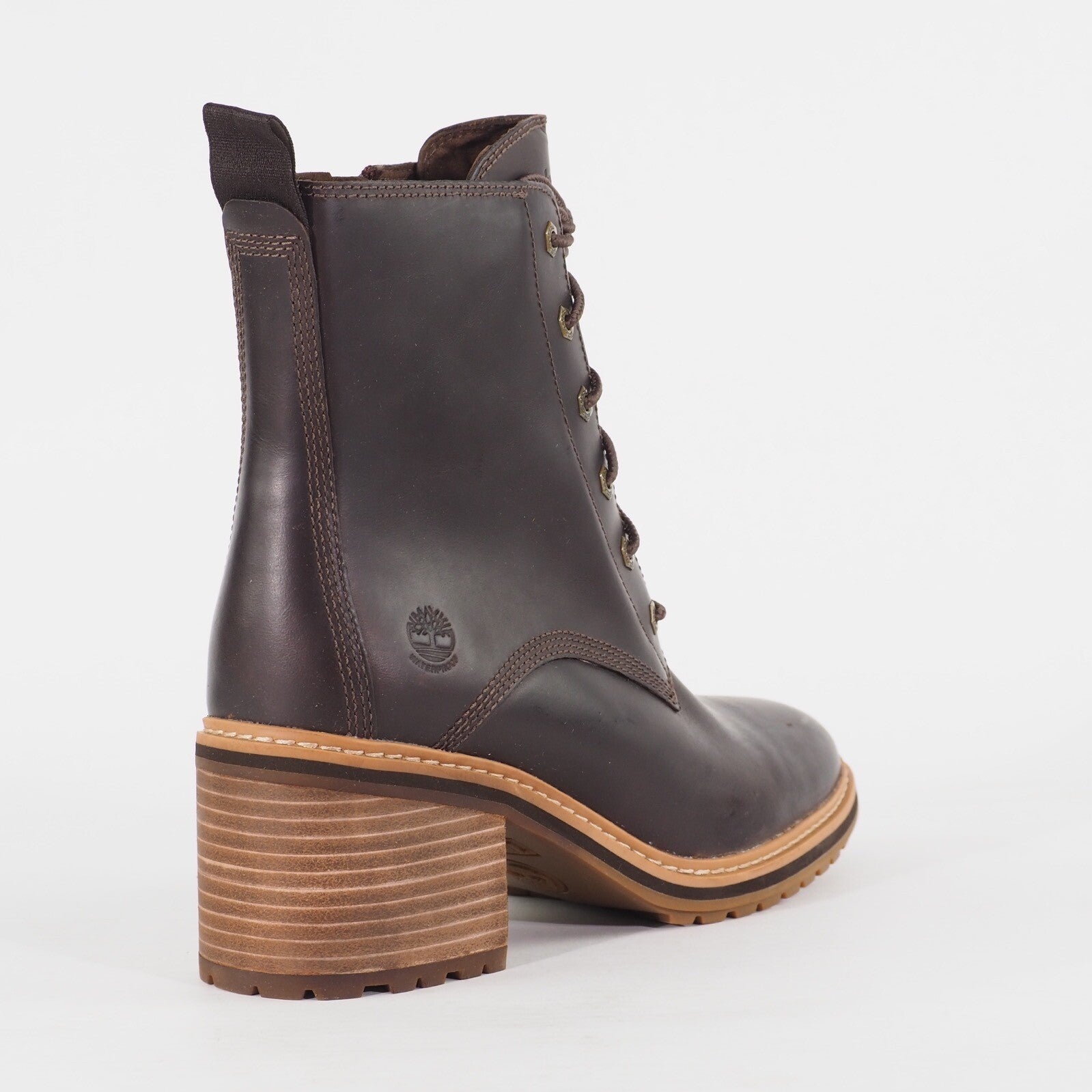 Womens Timberland Sienna High A24TW Brown Leather Lace Waterproof Walking Boots