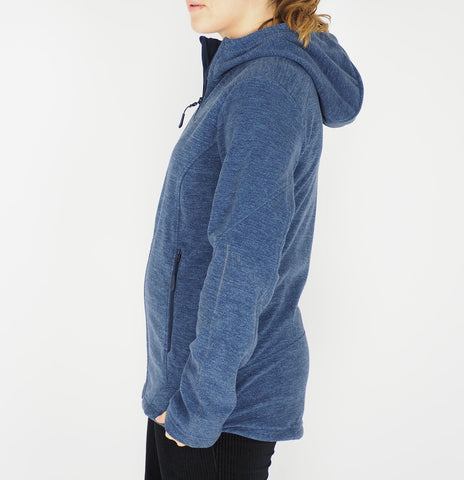 Womens Jack Wolfskin Carson 1702972 Midnight Blue Zip Up Hooded Jacket